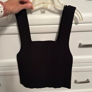 SHEIN ribbed cropped tank